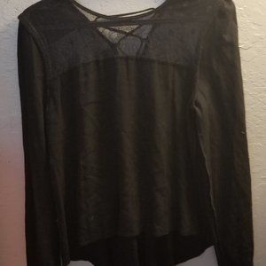 Forever 21 Black Lace Long Sleeve